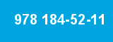 978 184-52-11 978 184-52-11